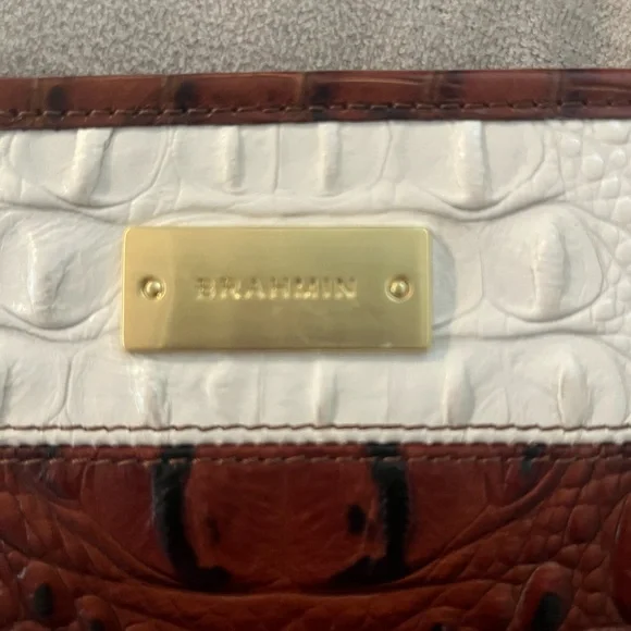 Brahmin Tri-Color Croc-Embossed Shoulder Bag - Picture 2 of 5